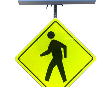 Economy Solar-Powered Flashing LED PEDESTRIAN CROSSING Sign