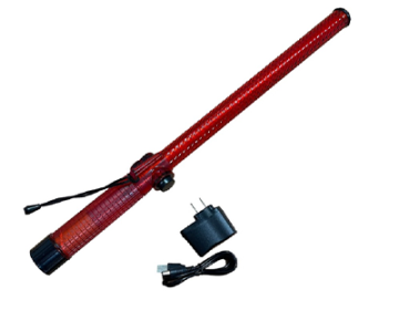 21" Heavy-Duty Rechargeable Traffic Wand with Siren