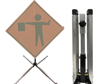 Aluminum Compact Springless Sign Stand (for Roll-Up Signs)