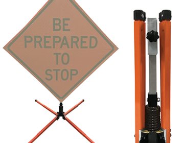 Steel Compact Single Spring Sign Stand (for Roll-Up Signs)