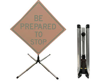 Aluminum Compact Single Spring Sign Stand (for Roll-Up Signs)