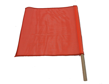 18" Orange Mesh Traffic Safety Flag