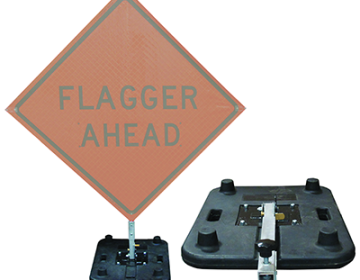 Intrepid Rubber Base Sign Stand (for Roll-Up Signs)