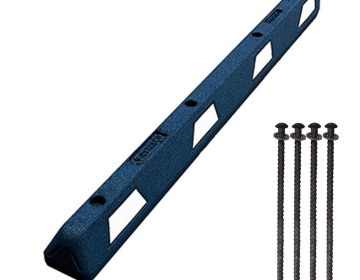 6' Handicap Blue Rubber Car Parking Stop - Asphalt Hardware
