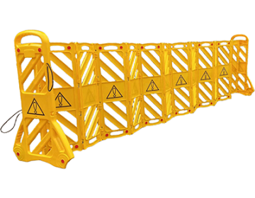 13' Expandable Mobile Plastic Safety Barrier