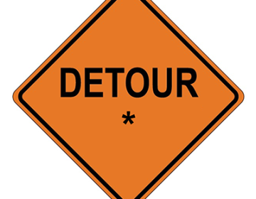 Aluminum Detour Construction Sign