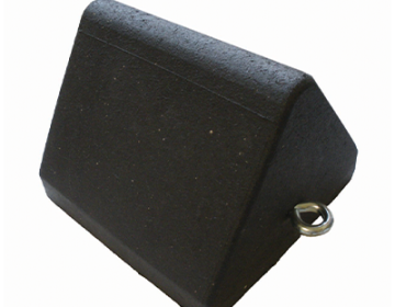 Equipment & Truck Rubber Wheel Chock - 8.5" W x 8.75" D x 7" H