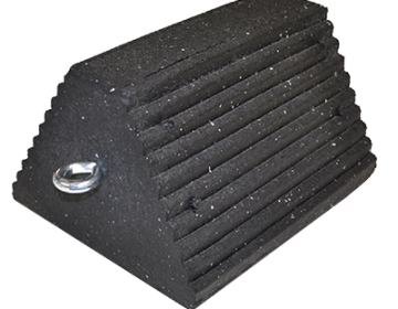 Utility & Semi Truck Rubber Wheel Chock - 10" W x 8" D x 6" H