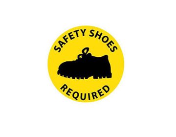Safety Shoes Required 17" diam.