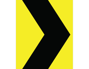 Aluminum Chevron Sign Sign (W1-8)