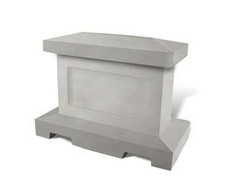Concrete Traffic & Safety Barrier 48" L x 36" H x 24" W, 1600 lbs