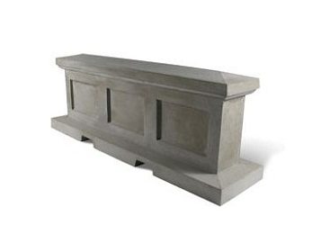 Concrete Traffic & Safety Barrier 96", 3, 150 lbs.
