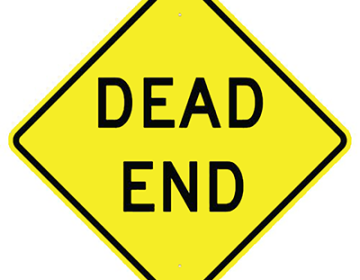 Aluminum Dead End Sign (W14-1)