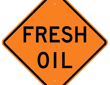 Aluminum Fresh Oil Sign (W21-2)