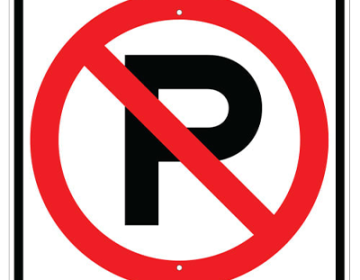 Aluminum No Parking Sign (Symbol)