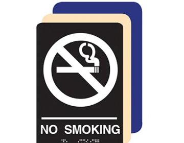 No Smoking ADA Compliant Sign