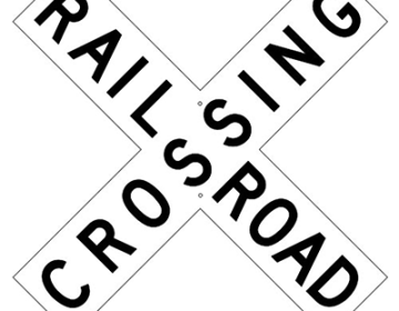 Aluminum Railroad Crossing Sign (R15-1)