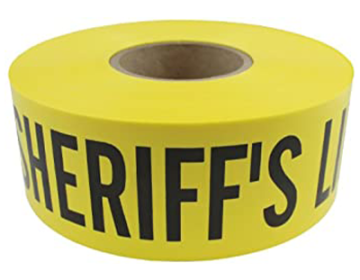 Barricade Tape (SHERIFFS LINE DO NOT CROSS) - 1000'