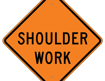 Aluminum Shoulder Work Sign (W21-5)