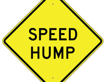 Aluminum Speed Hump Sign (W17)