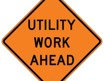 Aluminum Utility Work Ahead Sign (W21-7)