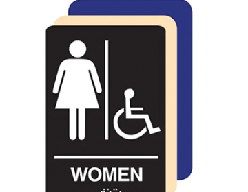 Women Handicapped Accessible ADA Restroom Sign